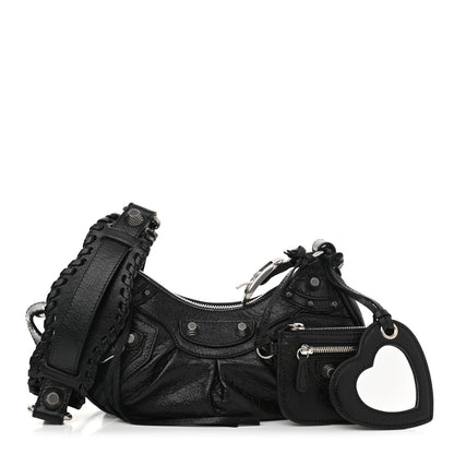Balenciaga Agneau Arena Le Cagole Shoulder Bag XS Black 1 of 11