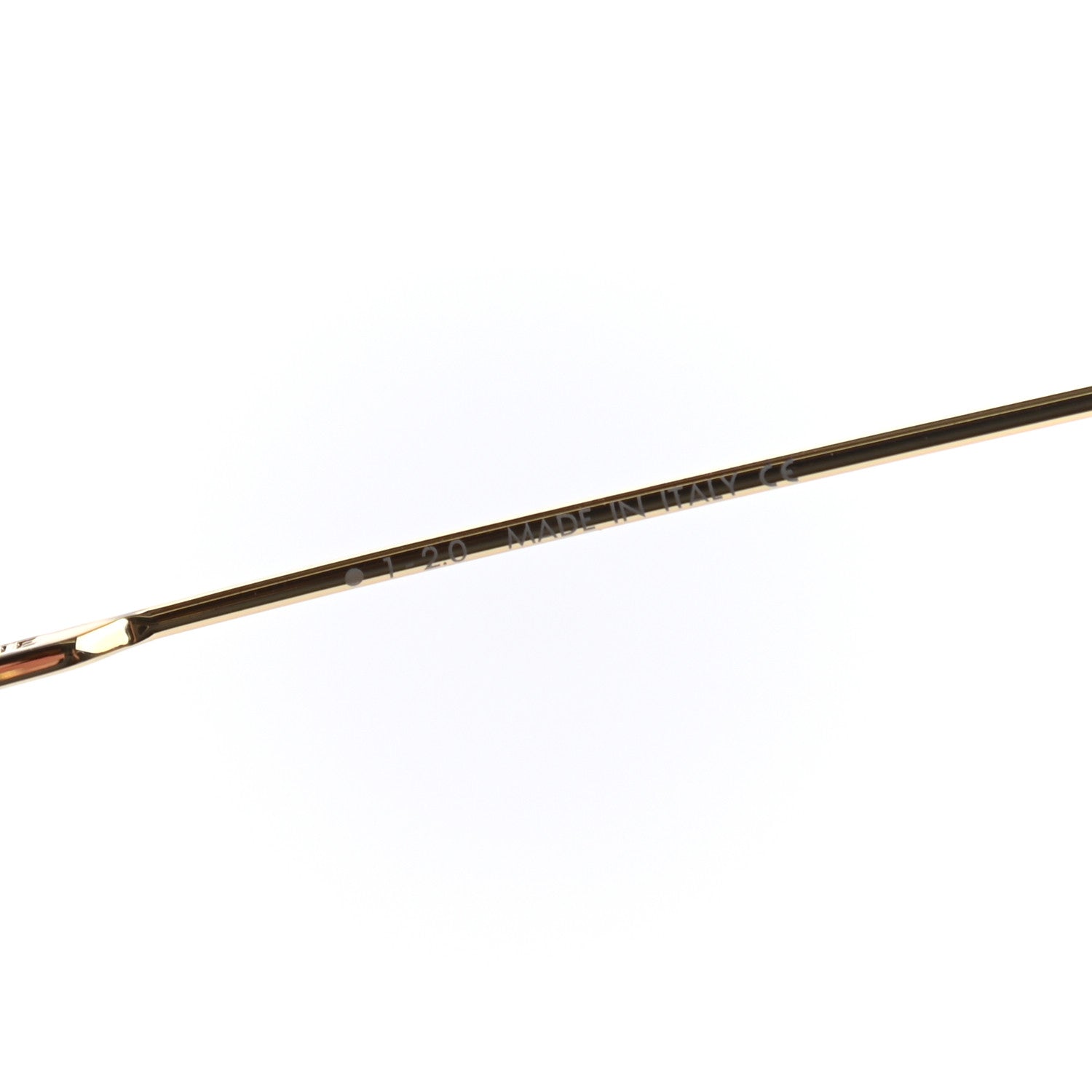 Celine 60MM Metal Hexagonal Sunglasses CL40175U Gold 7 of 8