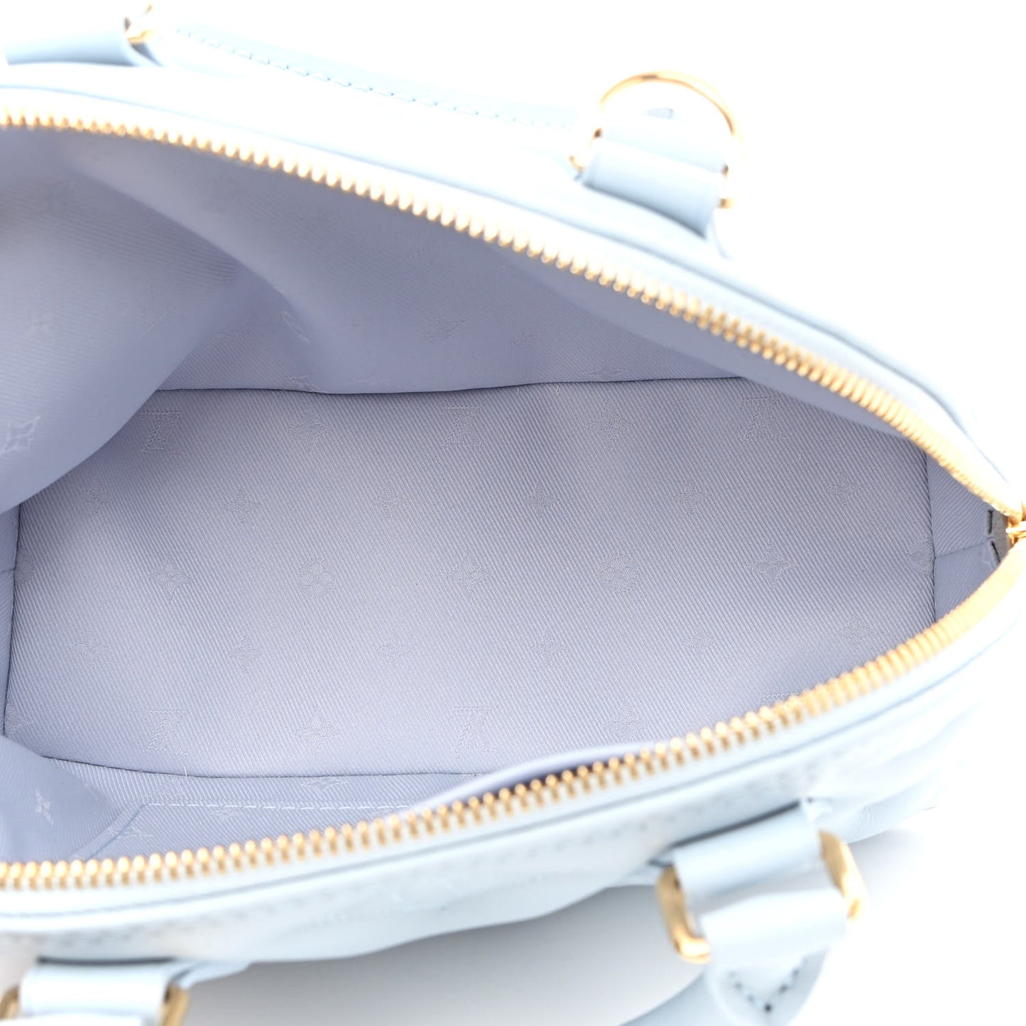 Calfskin Bubblegram Alma BB Ice Blue