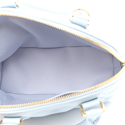 Louis Vuitton Calfskin Bubblegram Alma BB Ice Blue 5 of 9