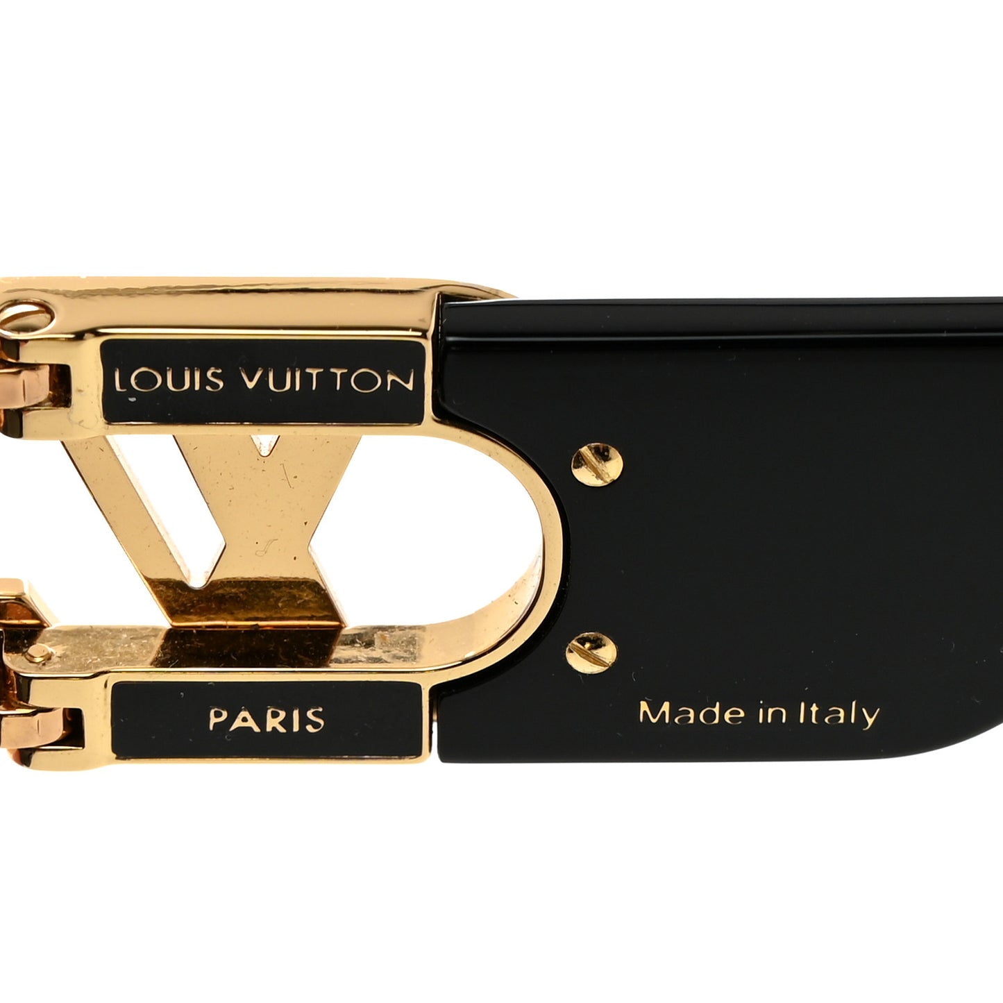 Acetate LV Link Square Sunglasses Z1478W Black