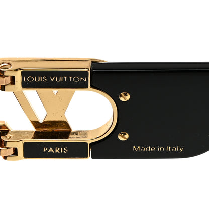 Louis Vuitton Acetate LV Link Square Sunglasses Z1478W Black 5 of 6