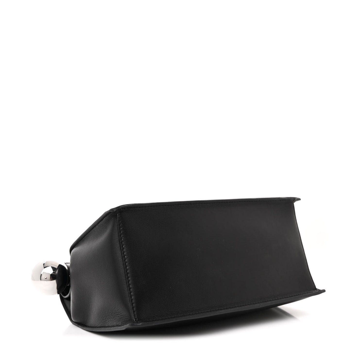 Smooth Calfskin La Pochette Rond Carre Black