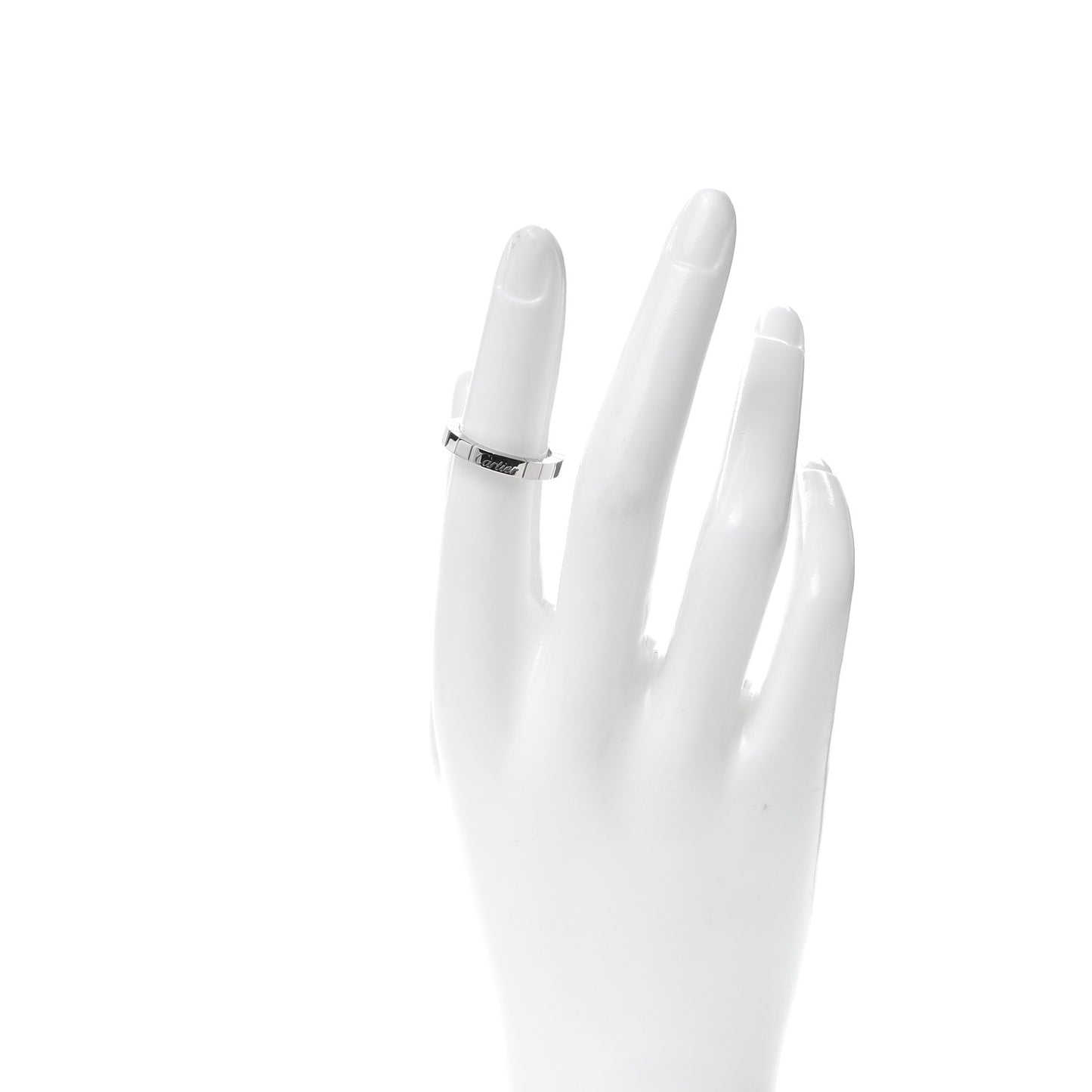 18K White Gold Diamond Lanieres Ring 49 4.75