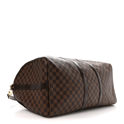 Louis Vuitton Damier Ebene Keepall Bandouliere 55 3 of 9