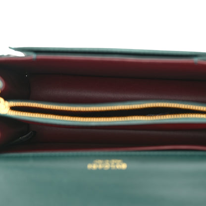 Bulgari Nappa Monochrome Serpenti Forever Large Maxi Chain Crossbody Bag Forest Emerald 6 of 11