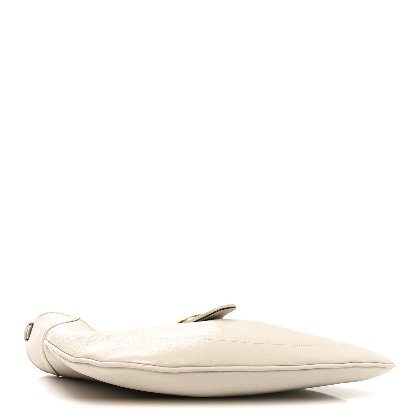 Goatskin Medium Aphrodite Shoulder Bag Mystic White