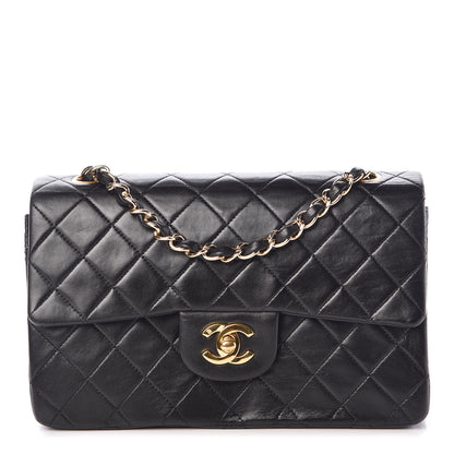 Chanel Lambskin Quilted Small Double Flap Black 1 of 10