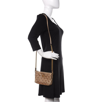 Marc Jacobs Metallic Lambskin Quilted Crossbody Gold 2 of 9