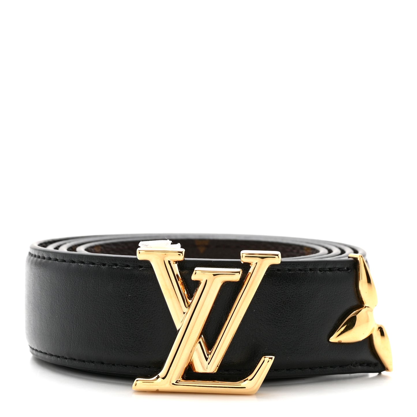Calfskin Monogram 30mm Pretty LV Reversible Belt 90 36 Black
