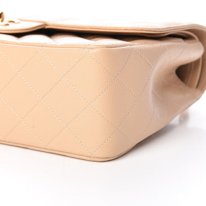 Chanel Caviar Quilted Jumbo Double Flap Beige Clair 9 of 9