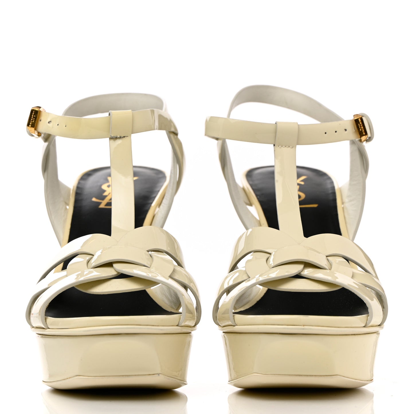 Calfskin Tribute 75 Platform Sandals 39 White