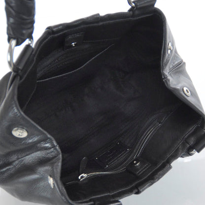 Prada Leather Satchel Nero Black 7 of 9