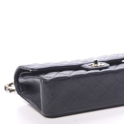 Chanel Caviar Quilted Medium Double Flap Navy 9 of 11