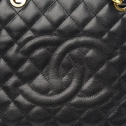 Chanel Caviar Quilted Grand Shopping Tote GST Black 12 of 12