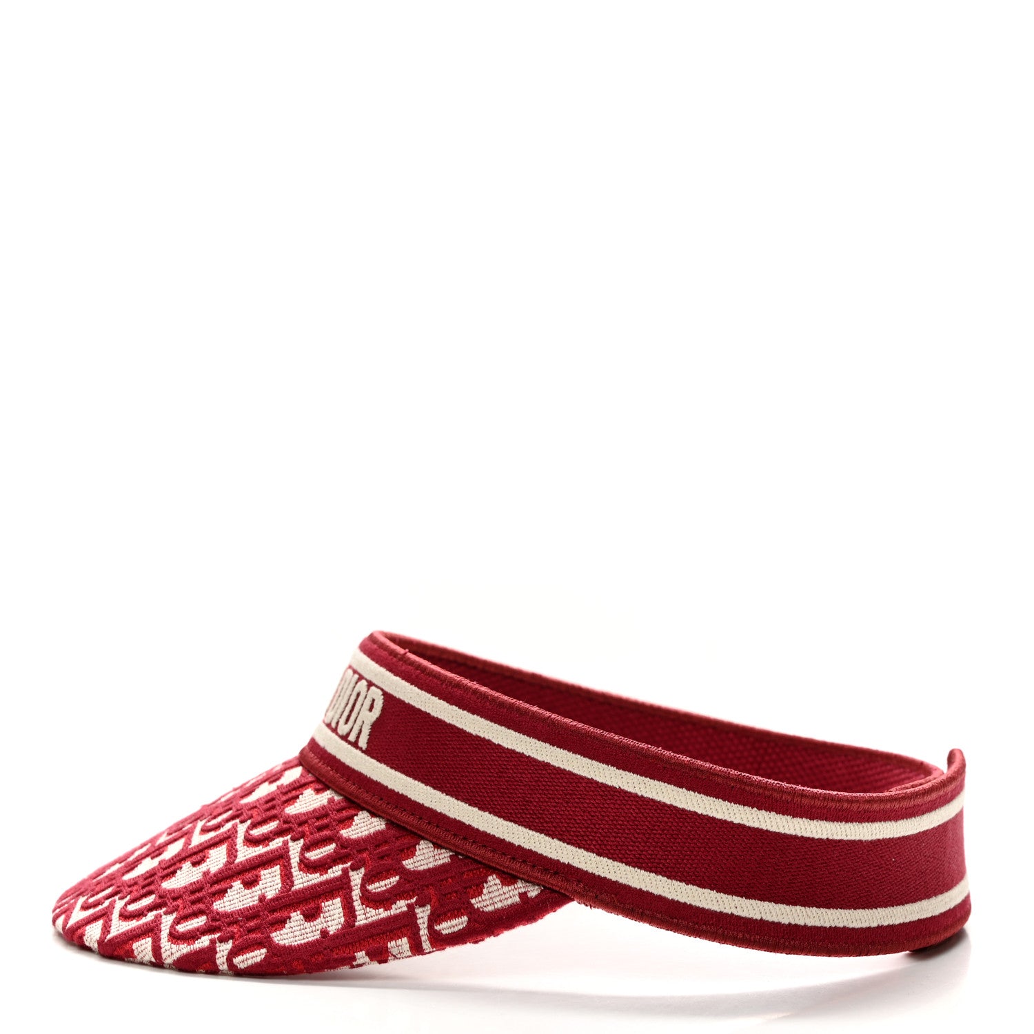 Christian Dior Oblique Embroidered D-Smash Visor Red 4 of 7
