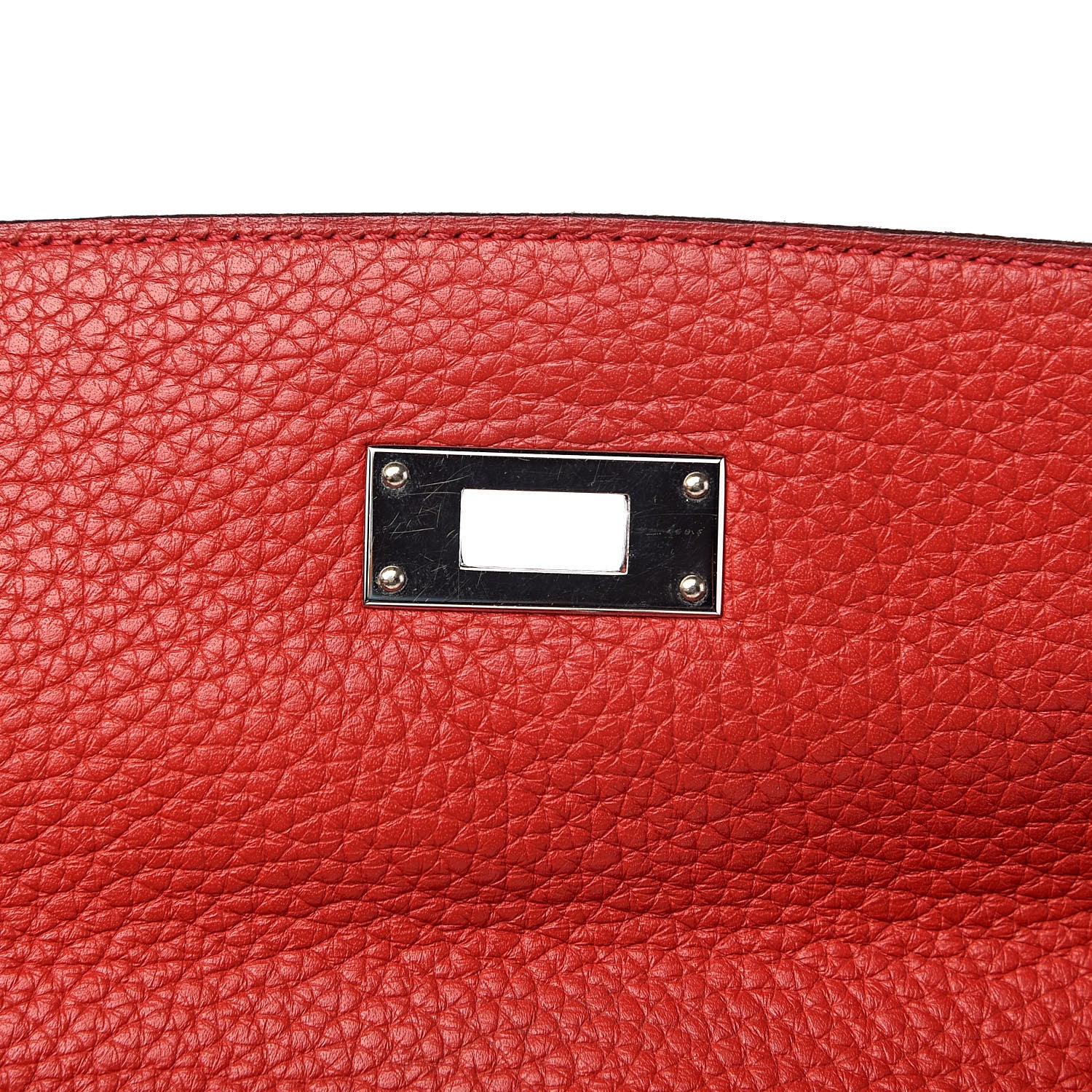 Hermes Taurillon Clemence Retourne Kelly 35 Rouge Garance 19 of 35