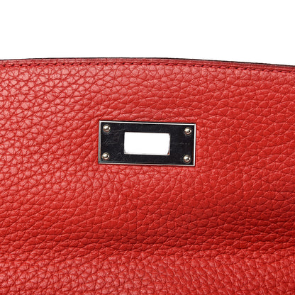 Hermes Taurillon Clemence Retourne Kelly 35 Rouge Garance 19 of 35