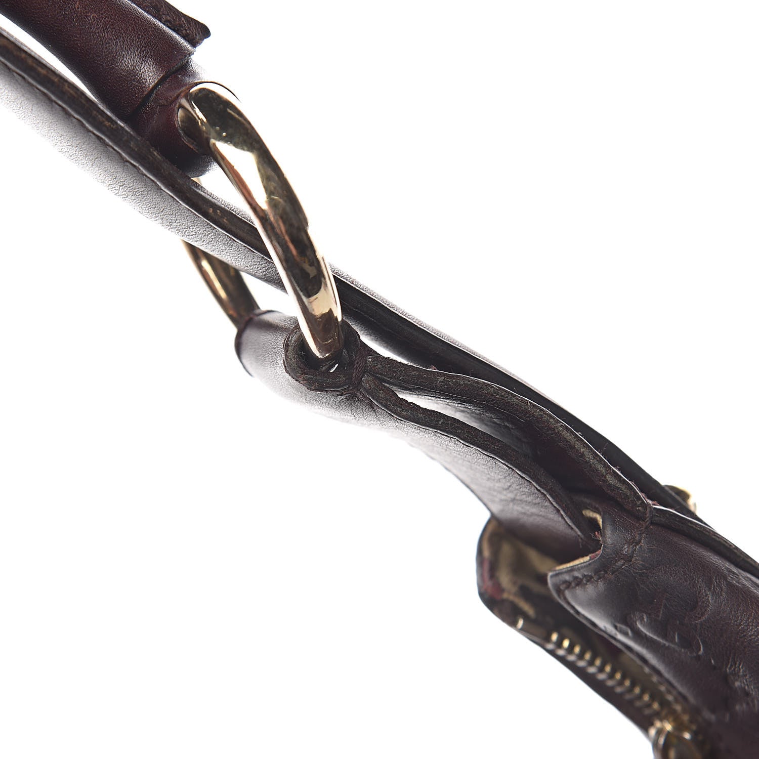 Gucci Calfskin Medium Horsebit Chain Hobo Brown 15 of 19