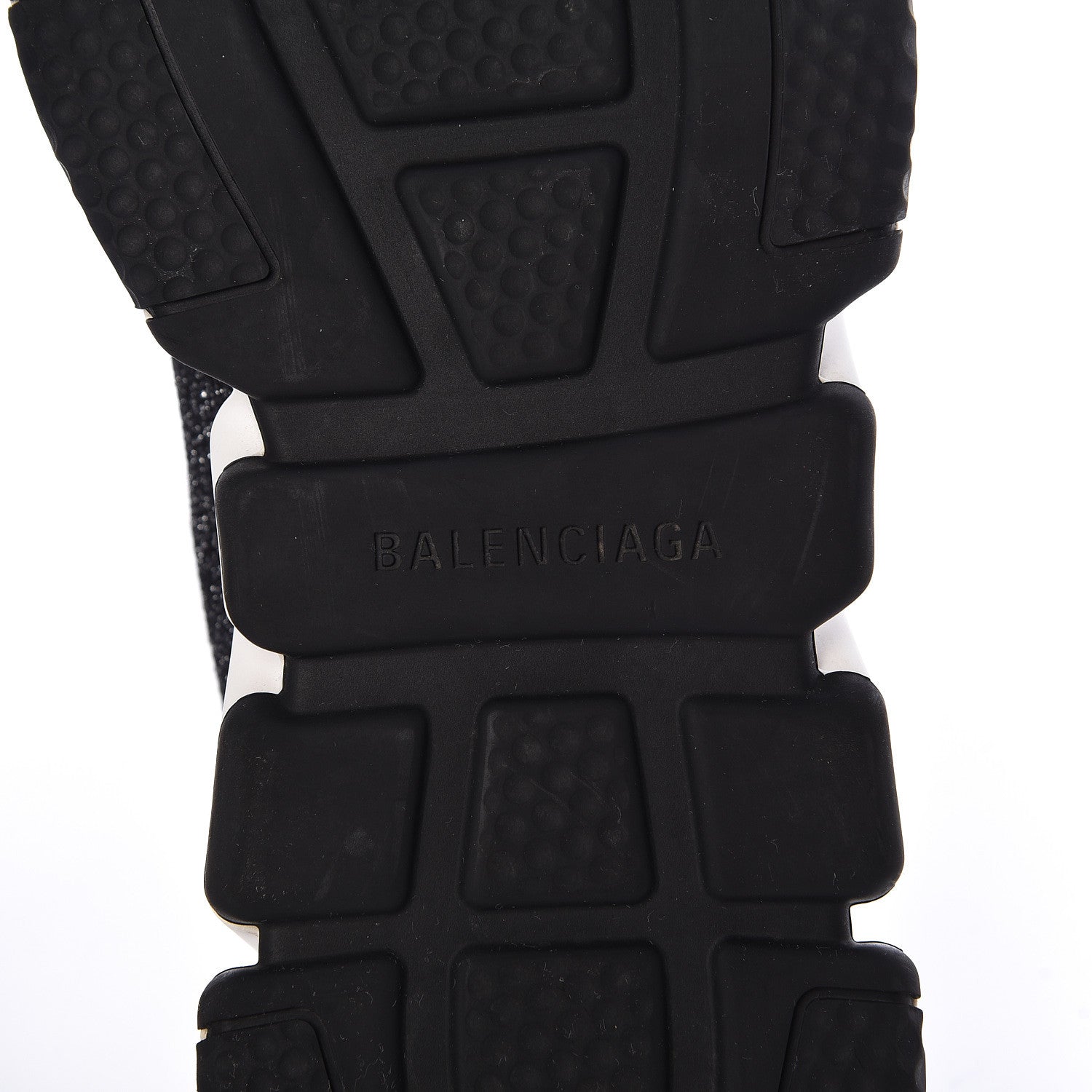 Balenciaga Knit Metal Womens Speed Sneakers 40 Black Gold 6 of 9