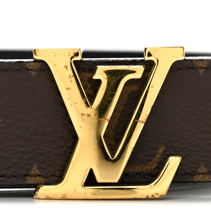 Louis Vuitton Calfskin Monogram 30mm LV Initiales Reversible Belt 90 36 Black 11 of 11