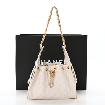Chanel Caviar Quilted Small Chanel 25 Handbag White 11 of 11
