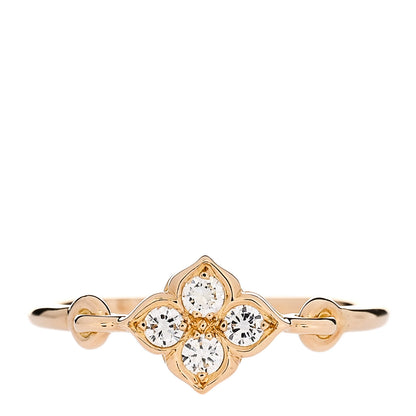 Cartier 18K Yellow Gold Diamond Hindu Floral Ring 49 4.75 1 of 7