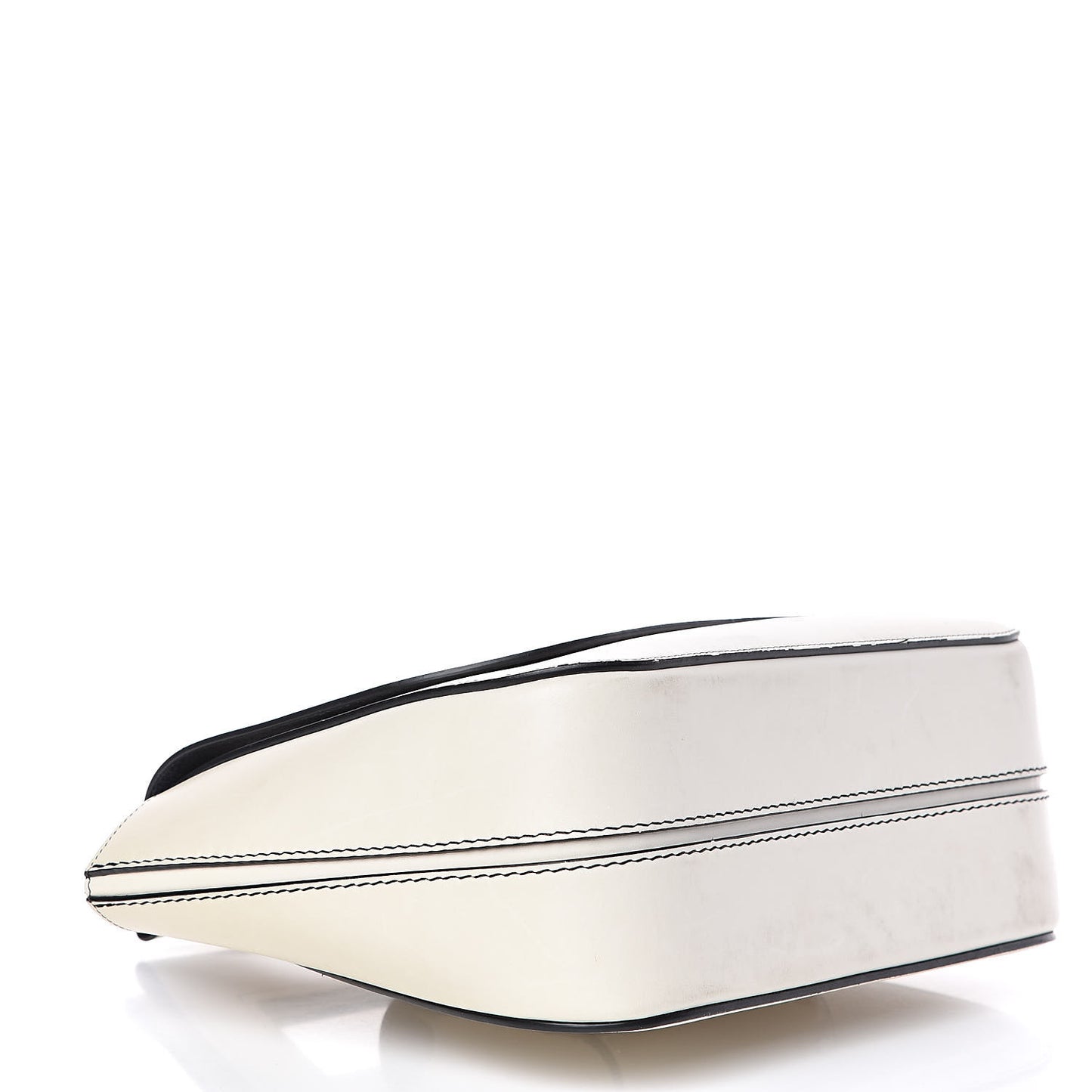Natural Calfskin Small Square With Pocket White