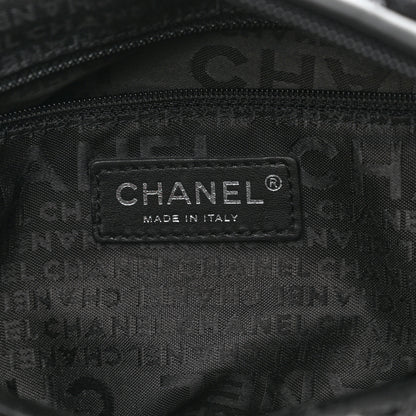 Chanel Tweed Quilted Camellia Shoulder Bag Black 6 of 9