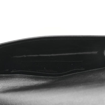 Saint Laurent Calfskin Monogram Large Belle De Jour Clutch Black 5 of 9