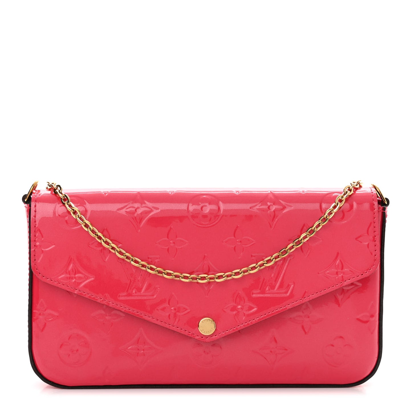 Vernis Felicie Pochette Chain Wallet Hot Pink