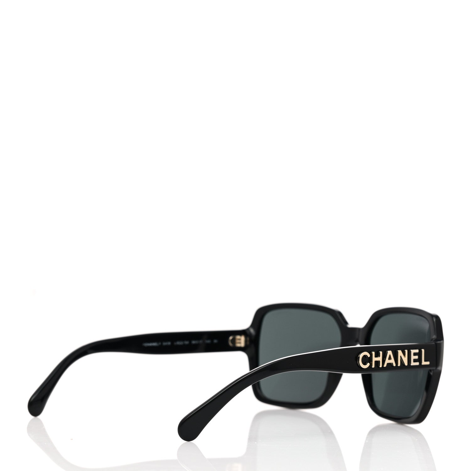 Chanel Acetate Square Sunglasses 5408 Black 4 of 7