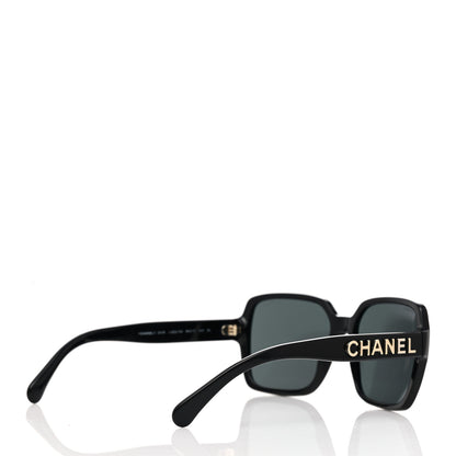 Chanel Acetate Square Sunglasses 5408 Black 4 of 7