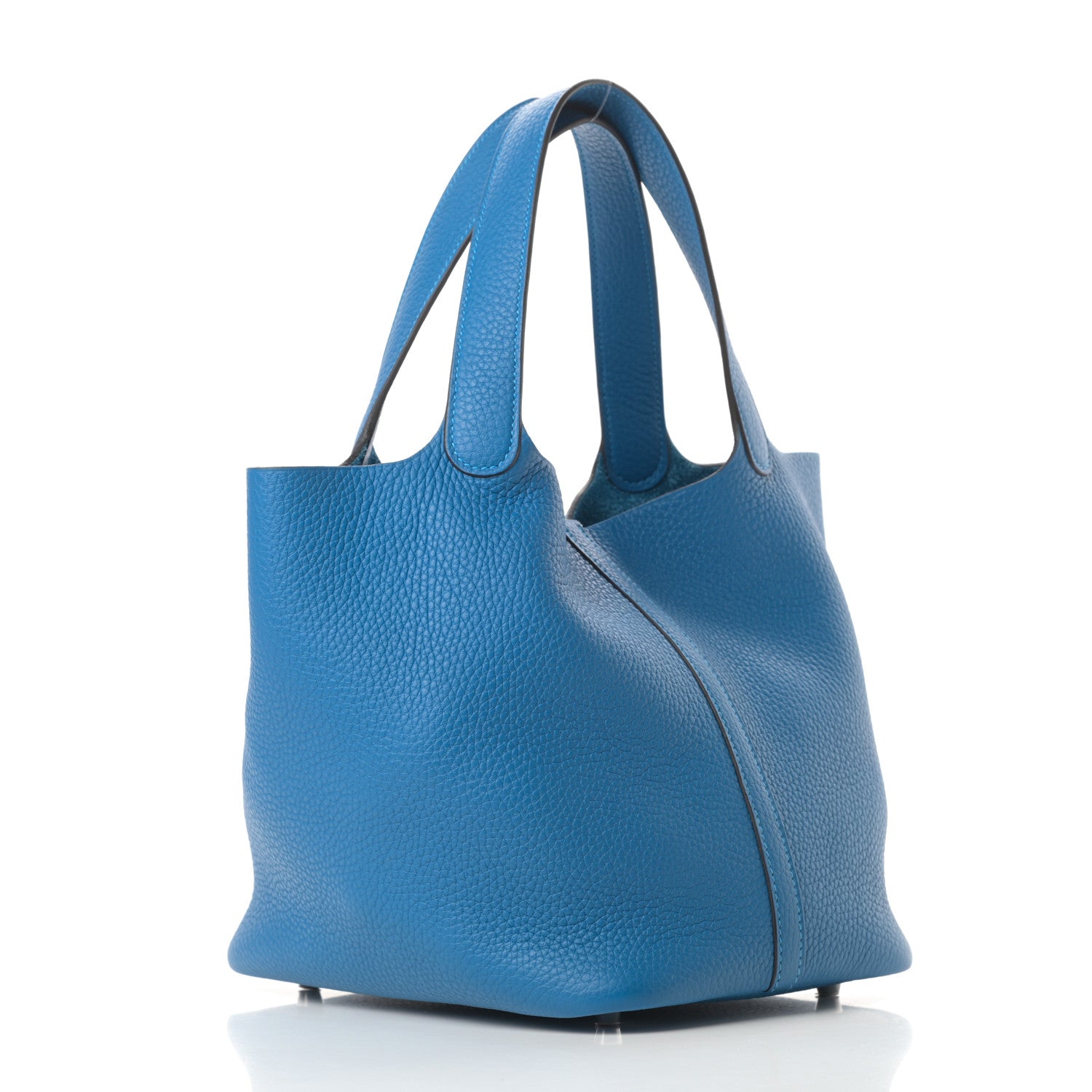 Hermes Taurillon Clemence Picotin Lock 22 MM Mykonos 3 of 11