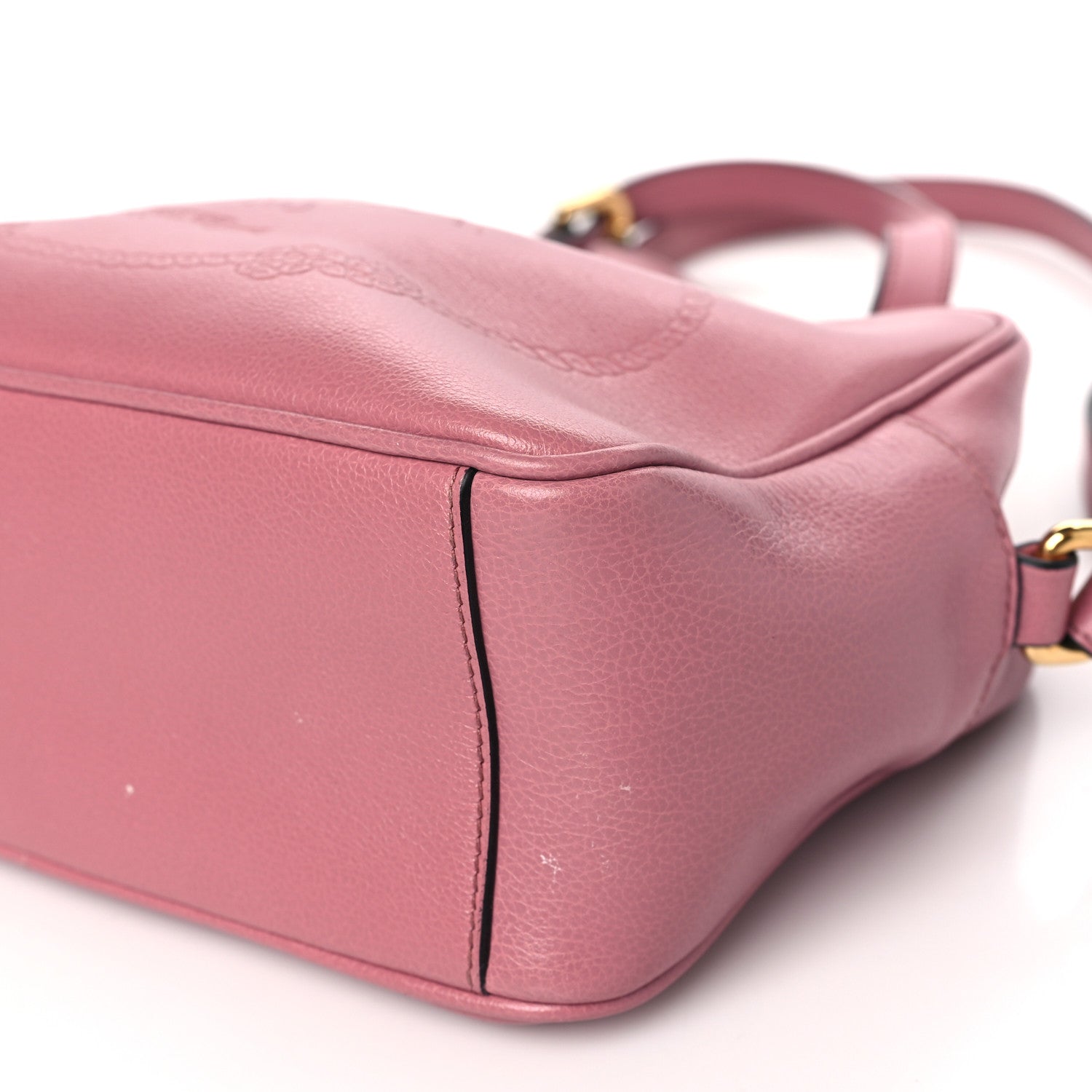 Prada Glace Calfskin Embossed Logo Crossbody Loto 10 of 11