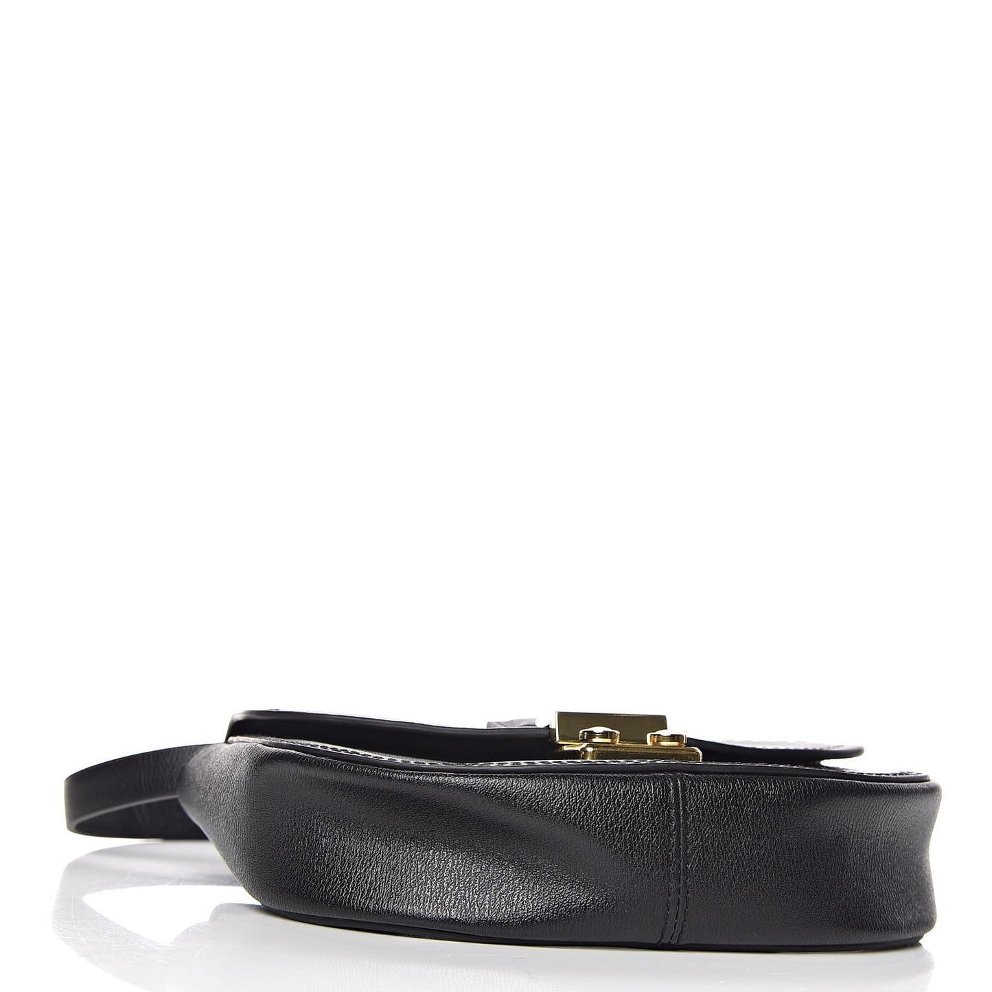 3.1 Calfskin Mini Pashli Saddle Belt Bag Black