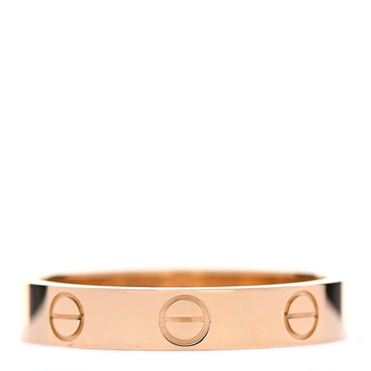 Cartier 18K Yellow Gold 3.5mm LOVE Wedding Band Ring 54 6.75 1 of 5
