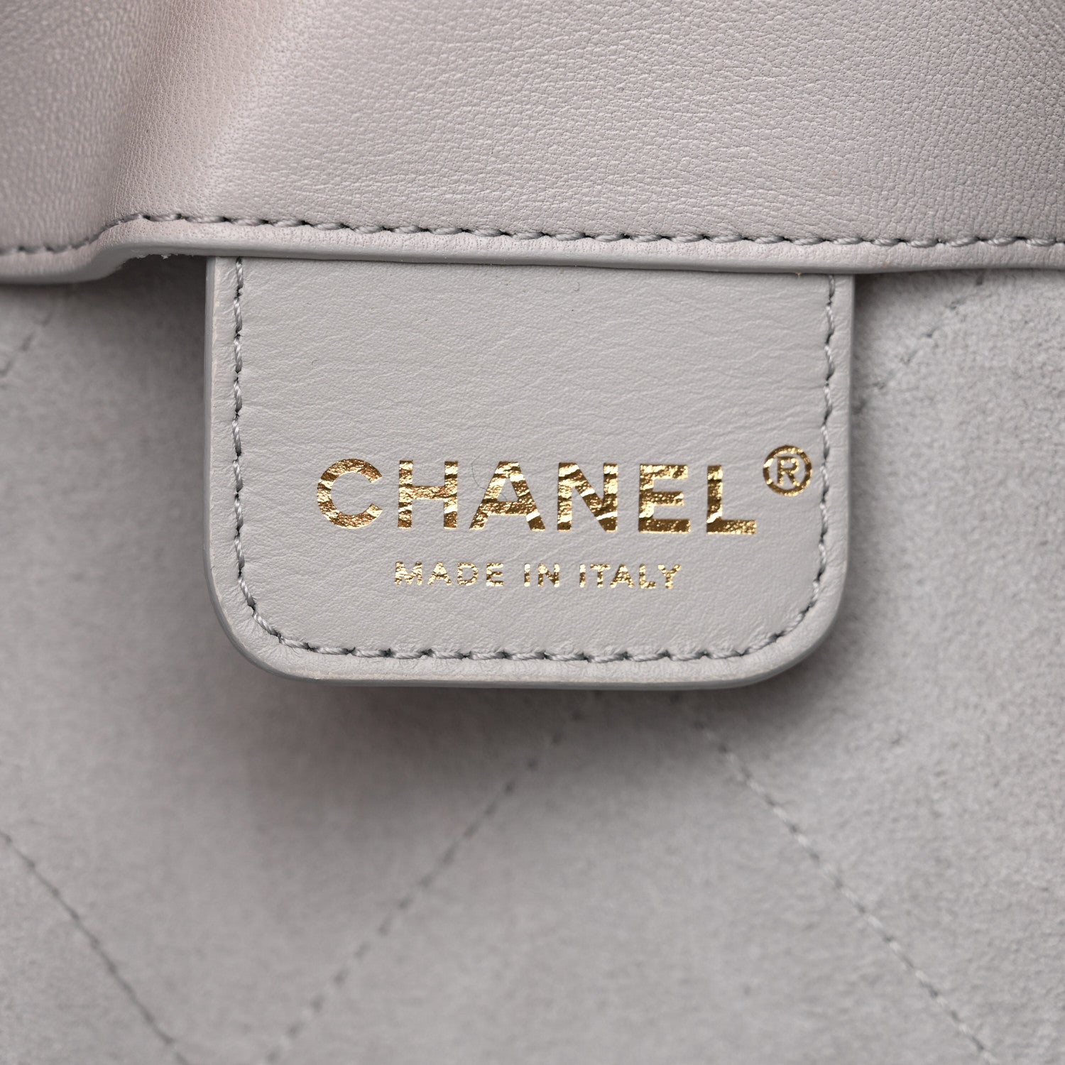 Chanel Shiny Lambskin Lambskin Quilted Medium Hobo Grey 7 of 12