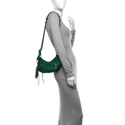 Balenciaga Agneau Arena Le Cagole Shoulder Bag XS Jade 2 of 14