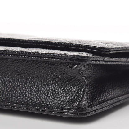 Chanel Caviar Quilted Wallet On Chain WOC Black 7 of 11