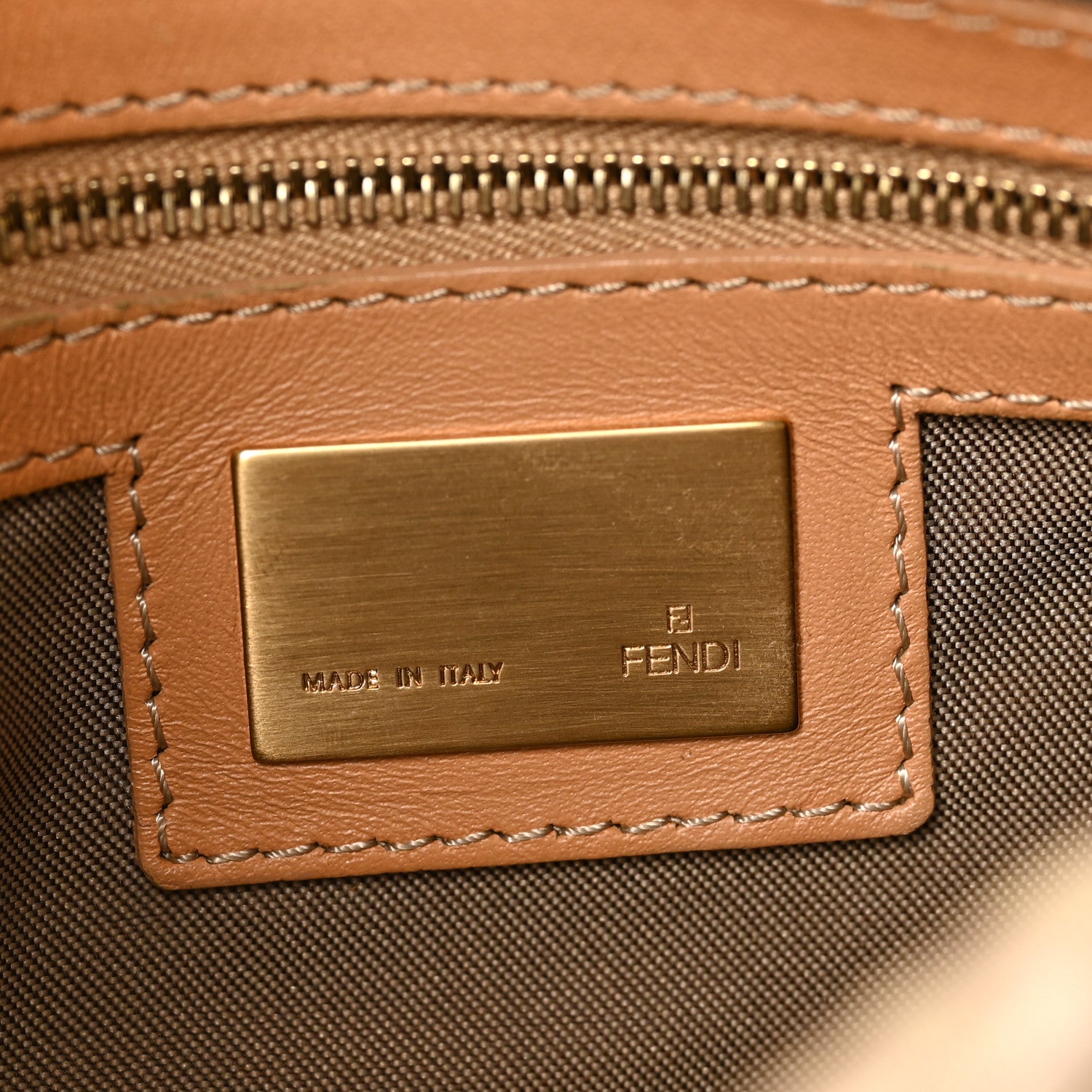 Fendi Zucchino Mama Baguette Beige 6 of 9