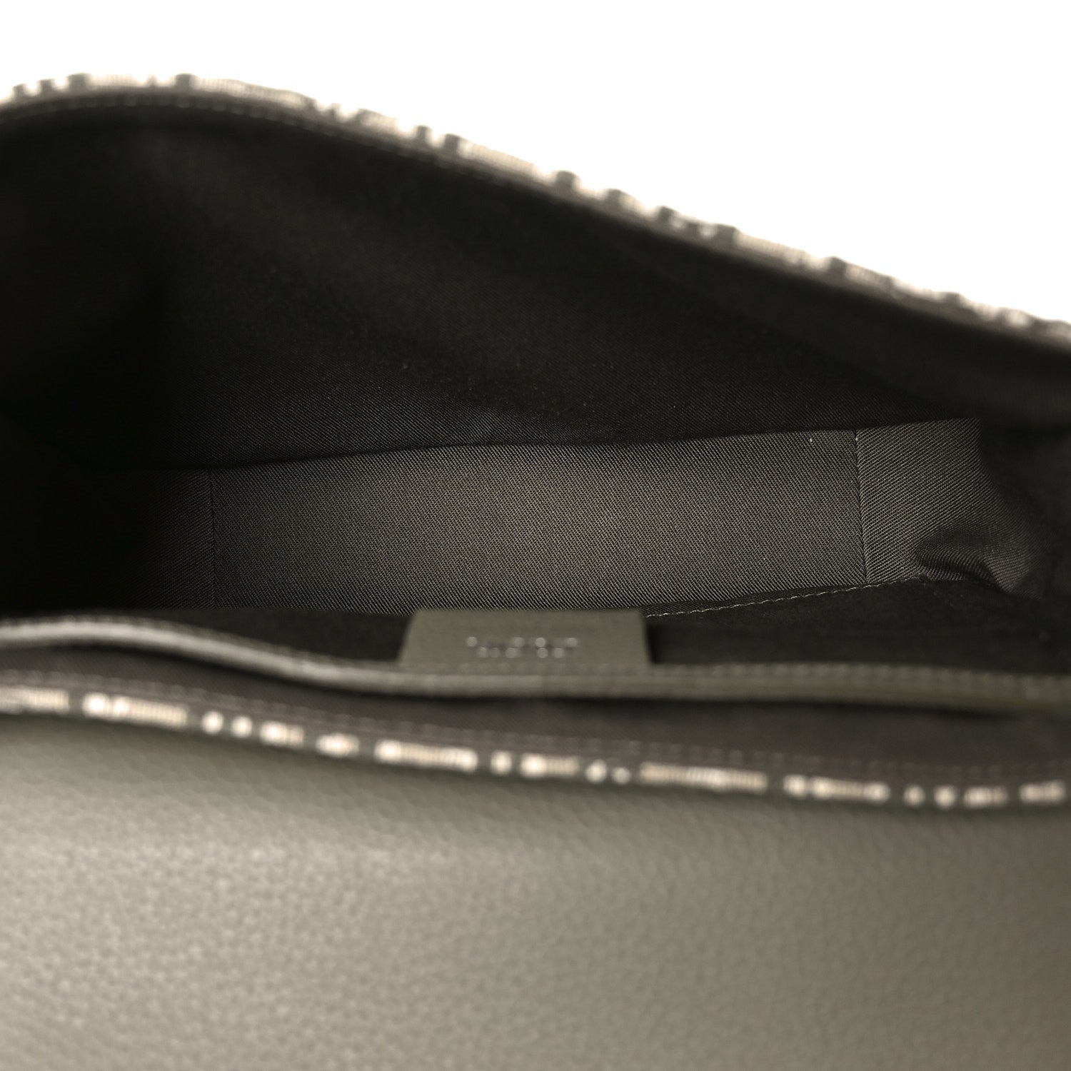 Christian Dior Oblique Jacquard Grained Calfskin Small Saddle Messenger Bag With Flap Green 4 of 9