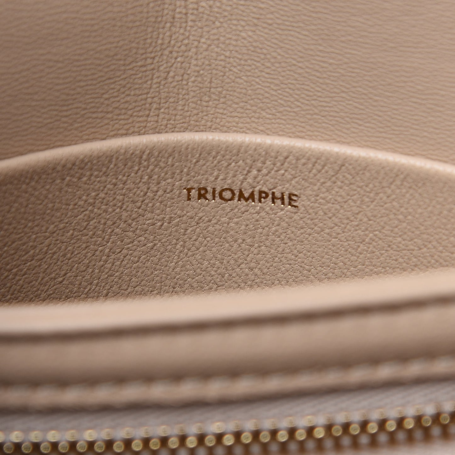 Shiny Calfskin Large Triomphe Nude