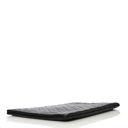 Chanel Caviar Quilted Large Cosmetic Case Black 4 of 10