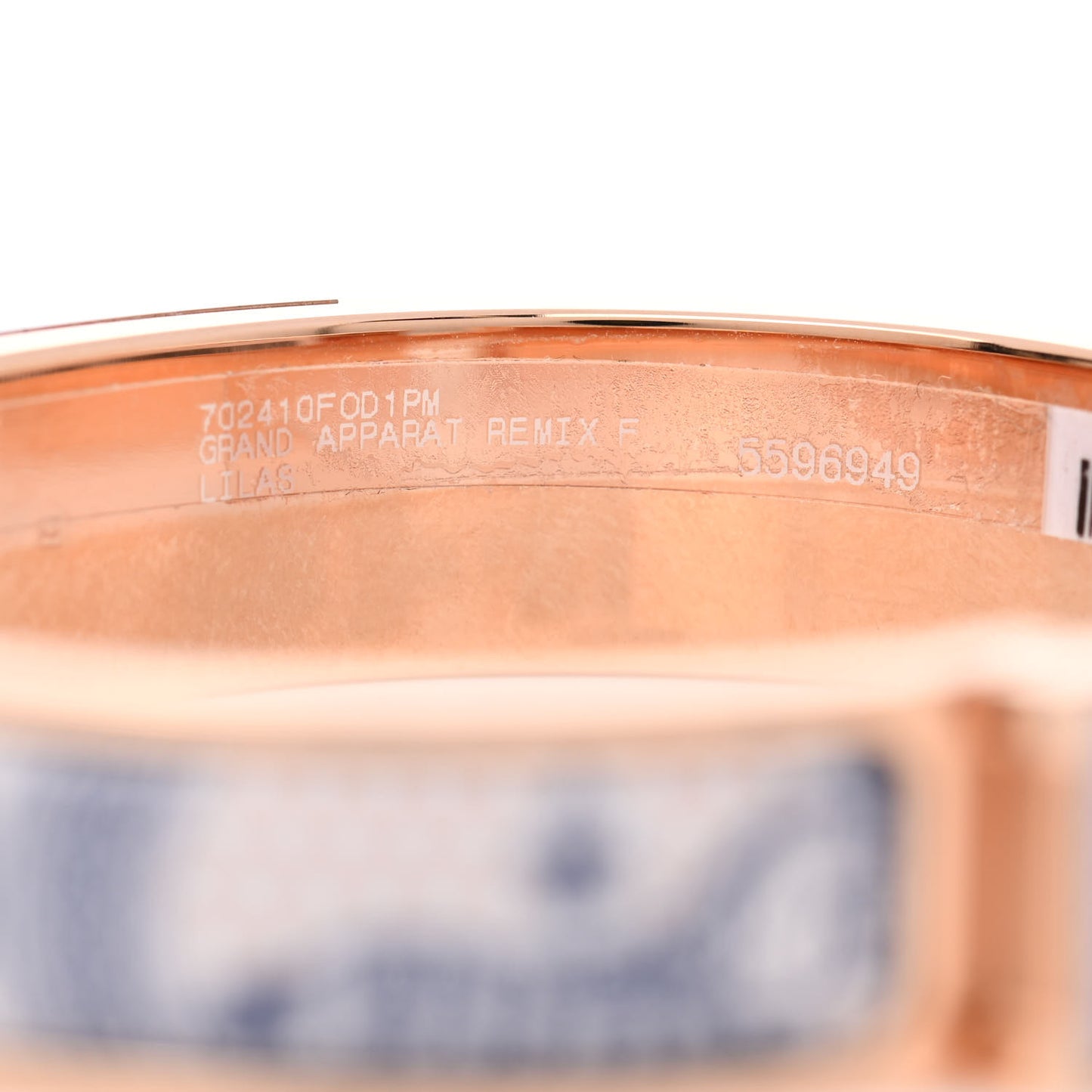 Enamel Narrow Grand Apparat Remix Multico Clic Clac H Bracelet PM Lilas