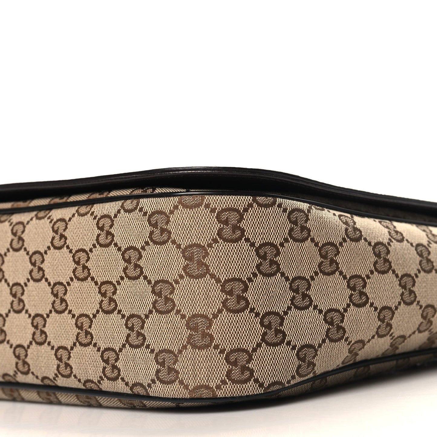 Monogram Flap Messenger Bag Beige Dark Brown