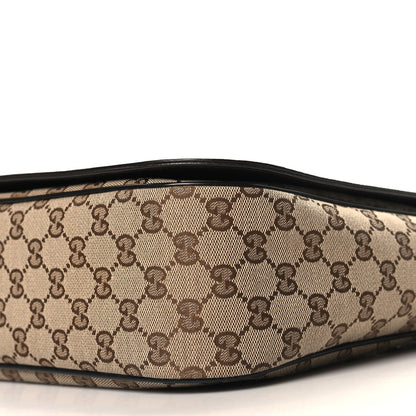 Gucci Monogram Flap Messenger Bag Beige Dark Brown 10 of 10