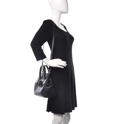Versace Calfskin Medium Palazzo Empire Bag Black 3 of 10