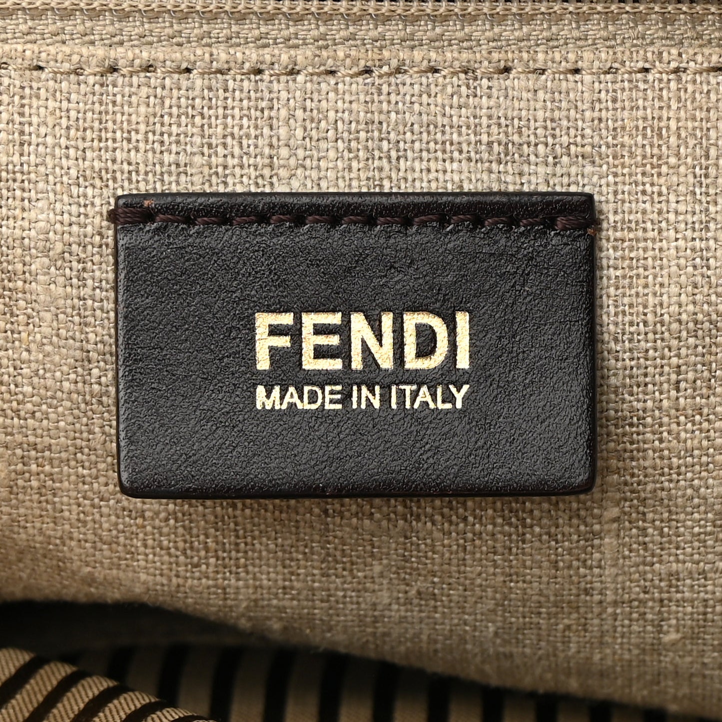 Calfskin Studded Medium B Fab Drawstring Tote Miel Scuro