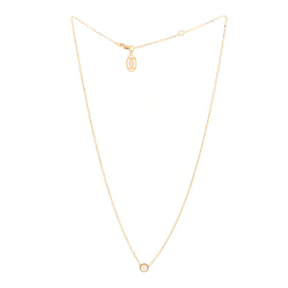 Cartier 18K Yellow Gold Diamond LM D'Amour Pendant Necklace 3 of 5